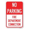 Signmission No Parking Sign No Parking-Fire Depart Heavy-Gauge Aluminum Sign, 12" x 18", A-1218-23670 A-1218-23670